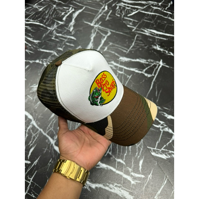 BASS PRO SHOP EMBROID AFRAME TRUCKER PREMIUM QUALITY SNAPBACK | Shopee ...