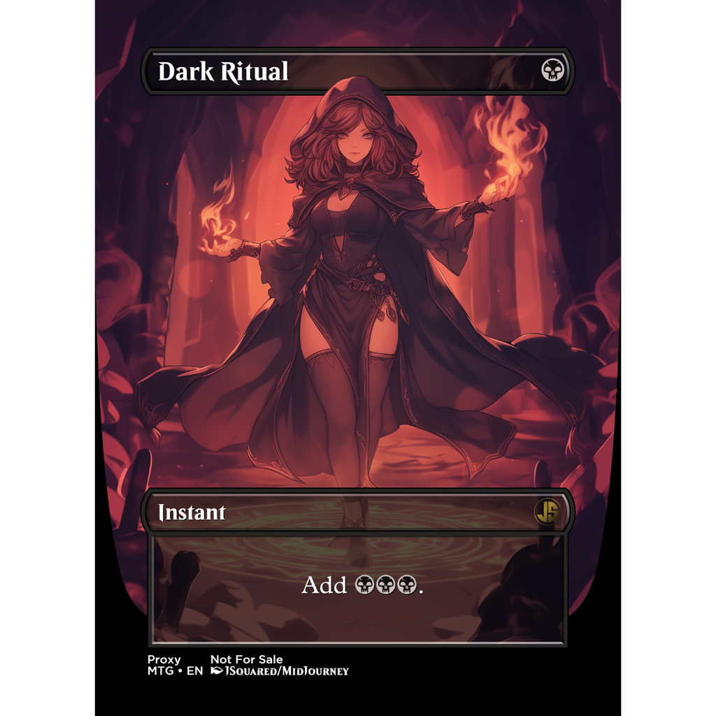 Custom Art Card - Dark Ritual (Anime) | Shopee Philippines