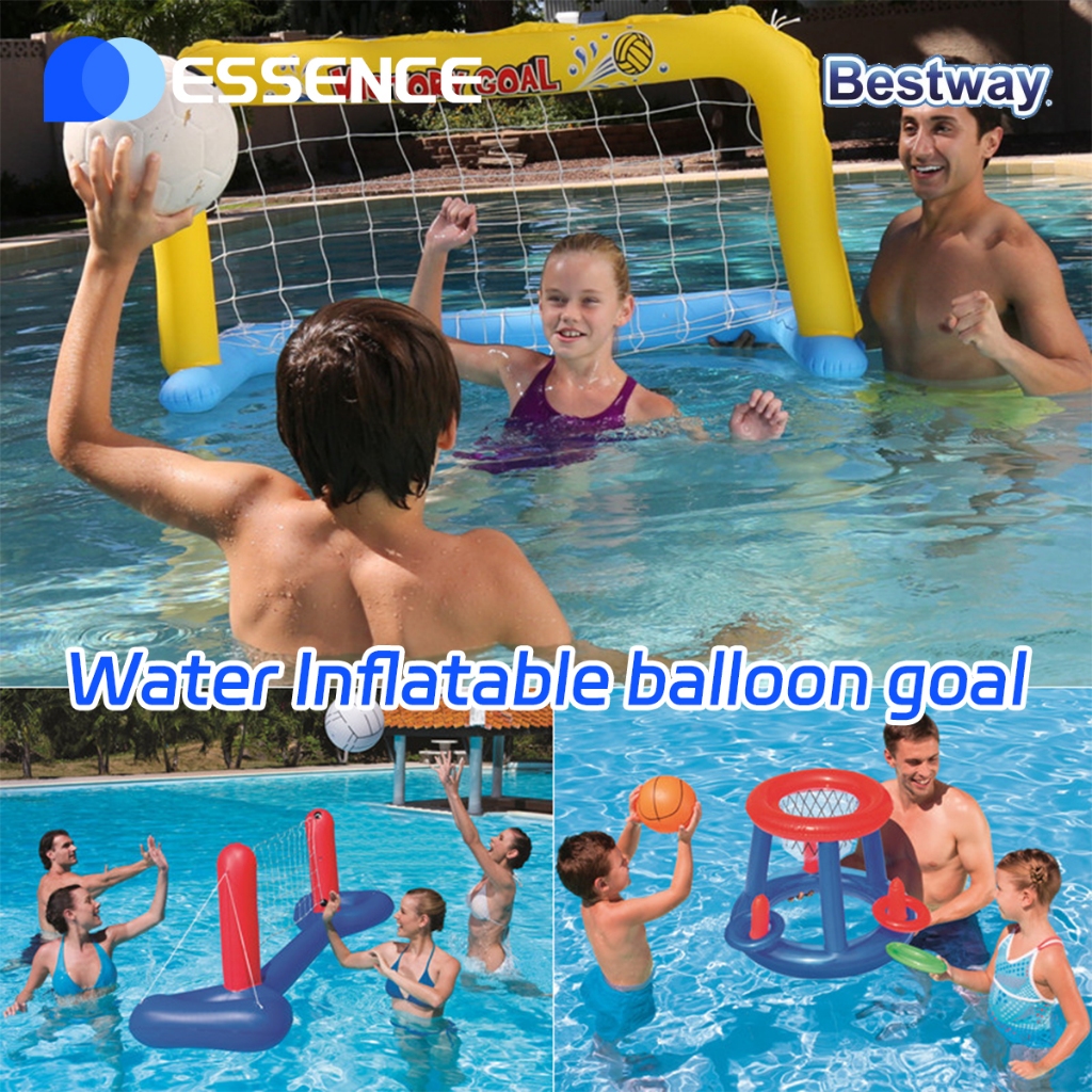 Bestway water hand goal inflatable toy beach ball net children adult ...