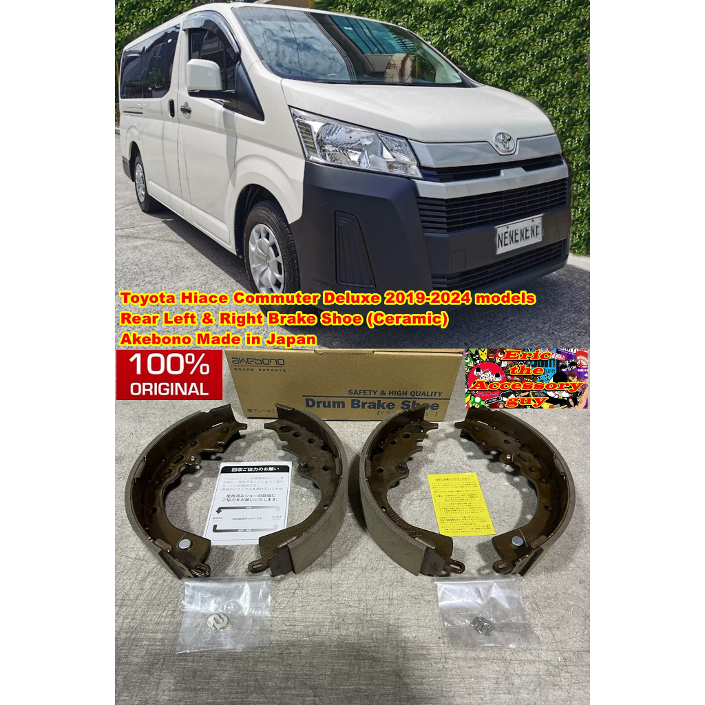 Toyota Hiace Commuter Deluxe Rear Brake Shoe for 2019-2024 | Shopee ...
