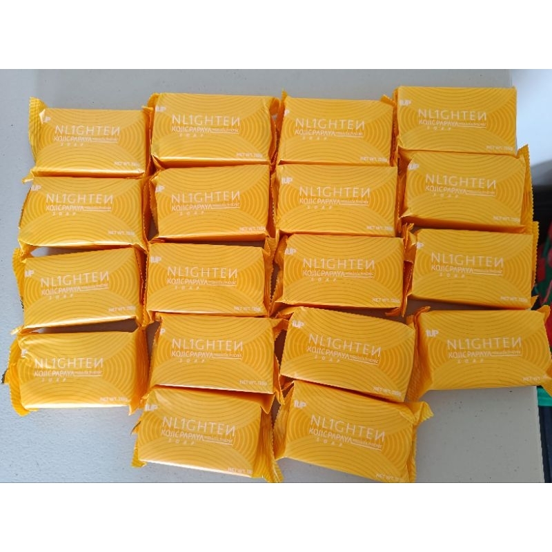 NLIGHTEN Kojic papaya soap with glutathione nworld | Shopee Philippines
