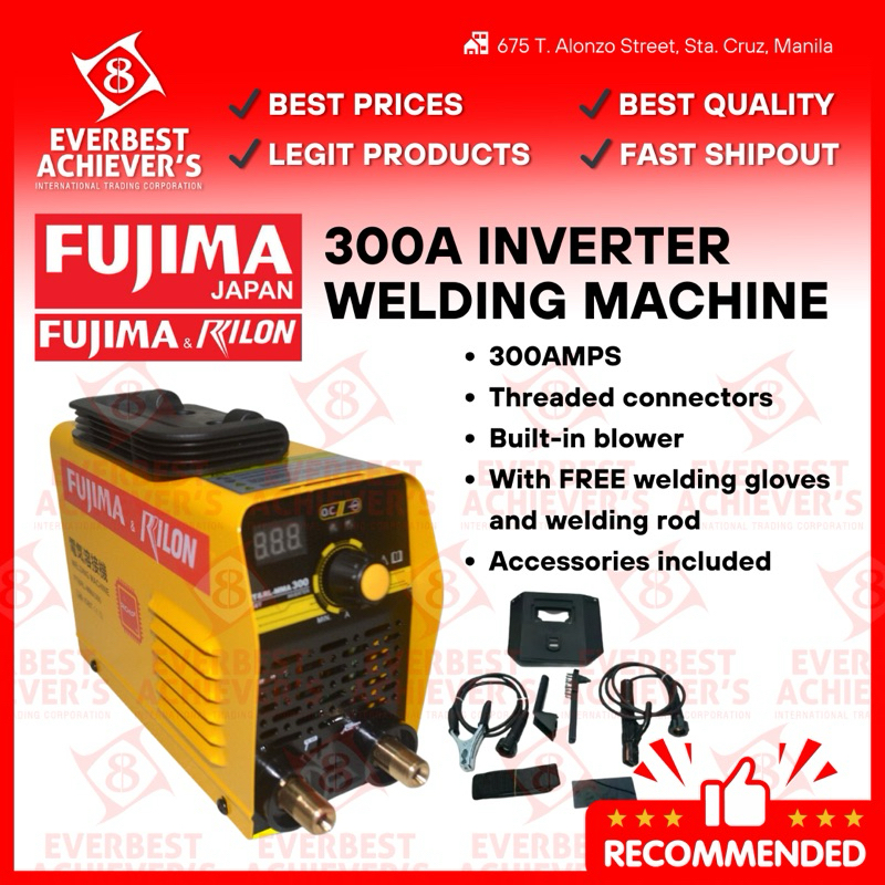 FUJIMA RILON INVERTER (MINI) WELDING MACHINE 300AMPS | Shopee Philippines