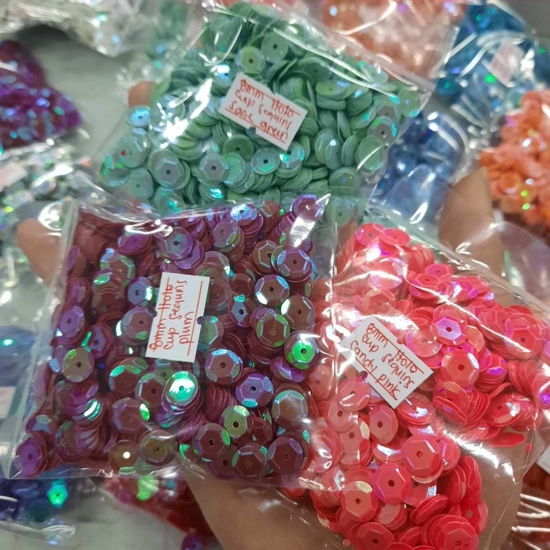 8mm Cup Sequins HOLO (Per Pack) | Shopee Philippines