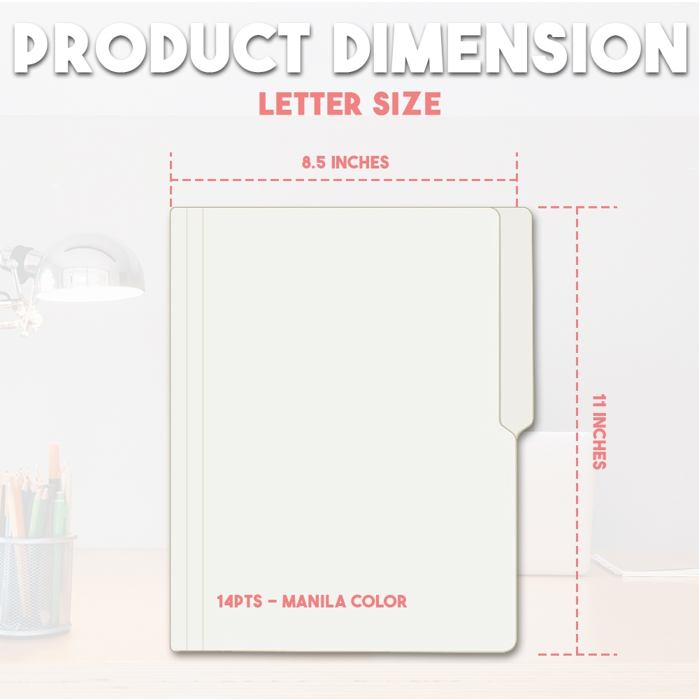100pcs File Folder White 14pts Thick Long and Short | Shopee Philippines