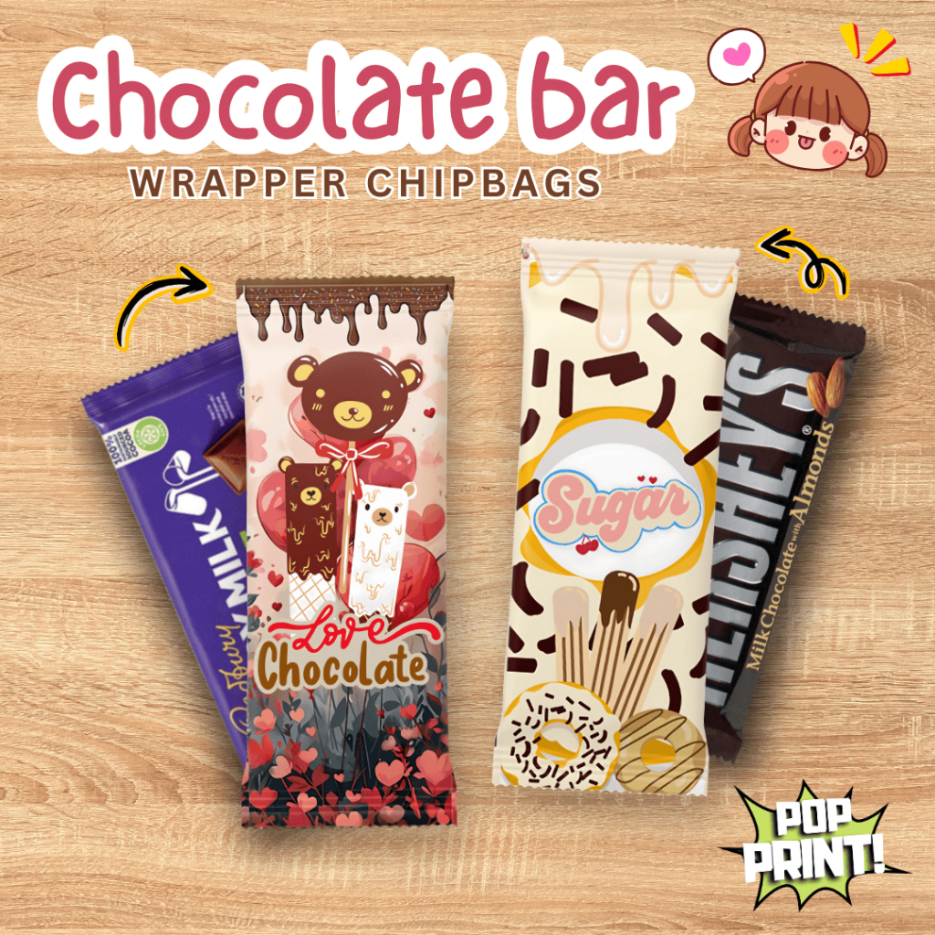 3pcs. Chocolate Bar & Chipbag Wrapper (Any Occasion): Unique Gift Ideas ...