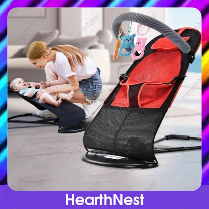 HearthNest Comfortable Rocking Chair Adjustable Baby Rocker Swing ...