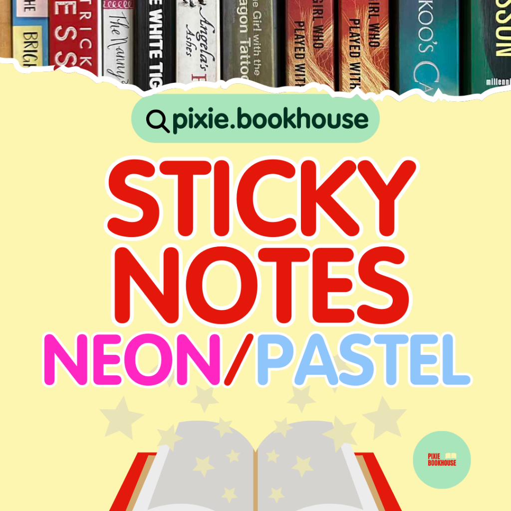 Sticky Notes for Book Annotation (Pastel, Neon Colors) Reading ...