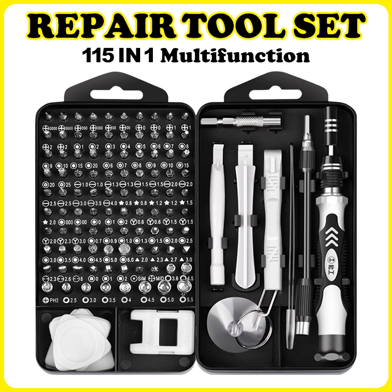 Screw Driver Set 115 in 1 Multi-function Precision Screwdriver Set ...