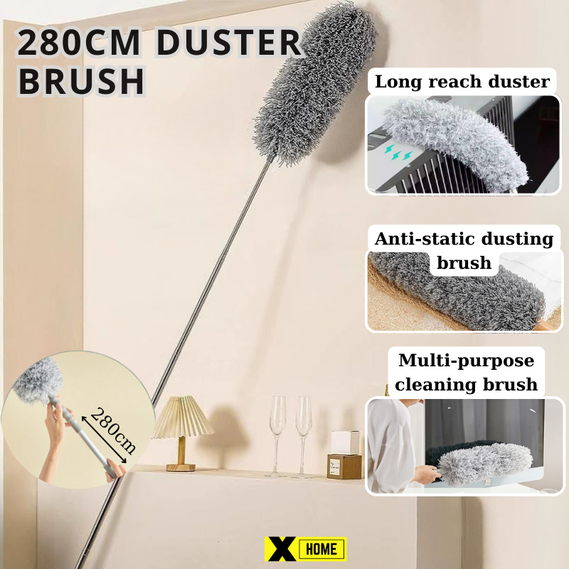 280CM Duster Brush Adjustable Long Handle Multifunctional Microfiber ...