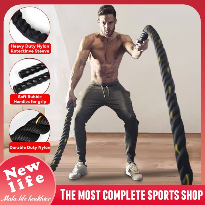 Multifunction Fitness Battle Ropes, Fitness Training Rope Muscle UFC ...