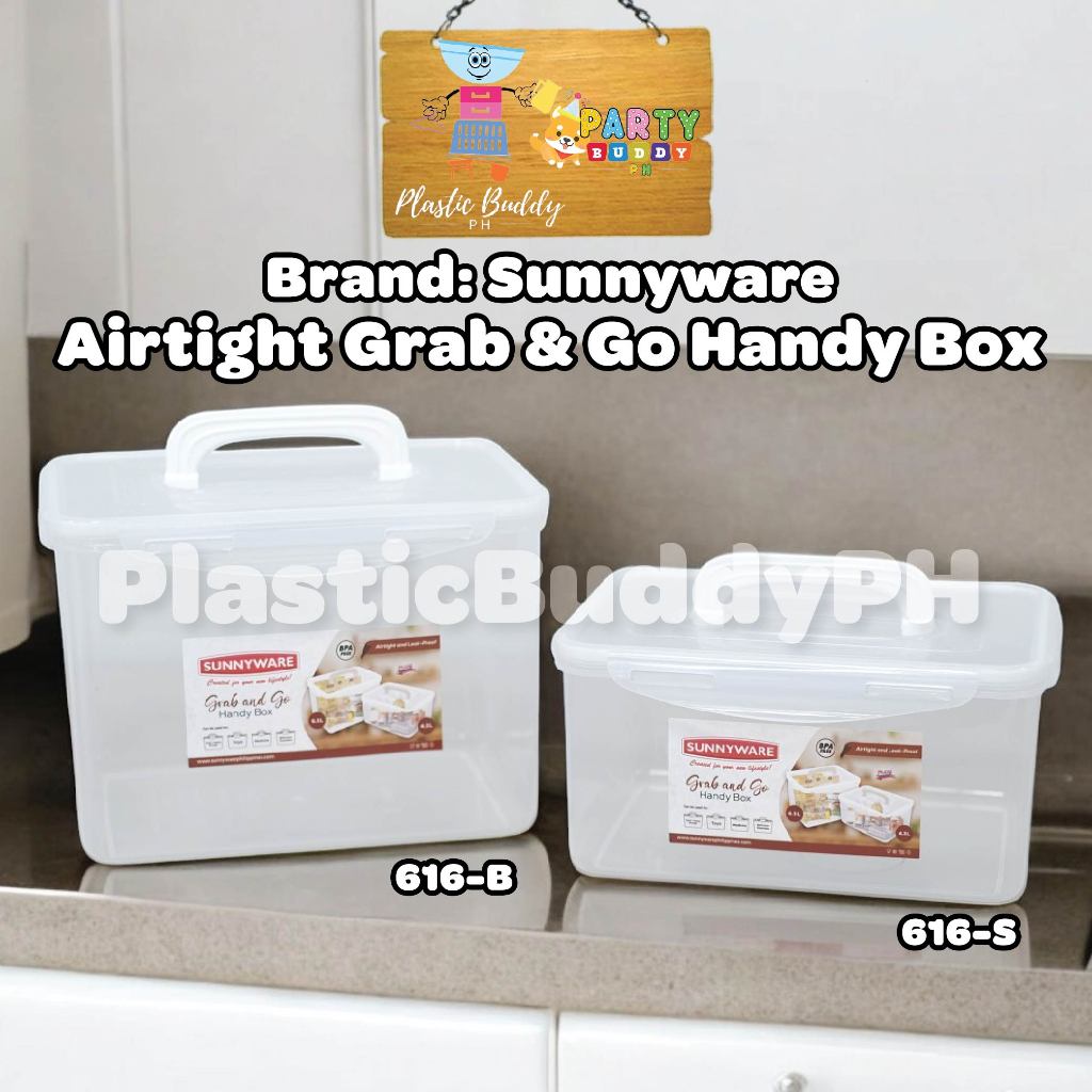 Airtight Grab & Go Handy Box Sunnyware Container PARTYBUDDYPH | Shopee ...