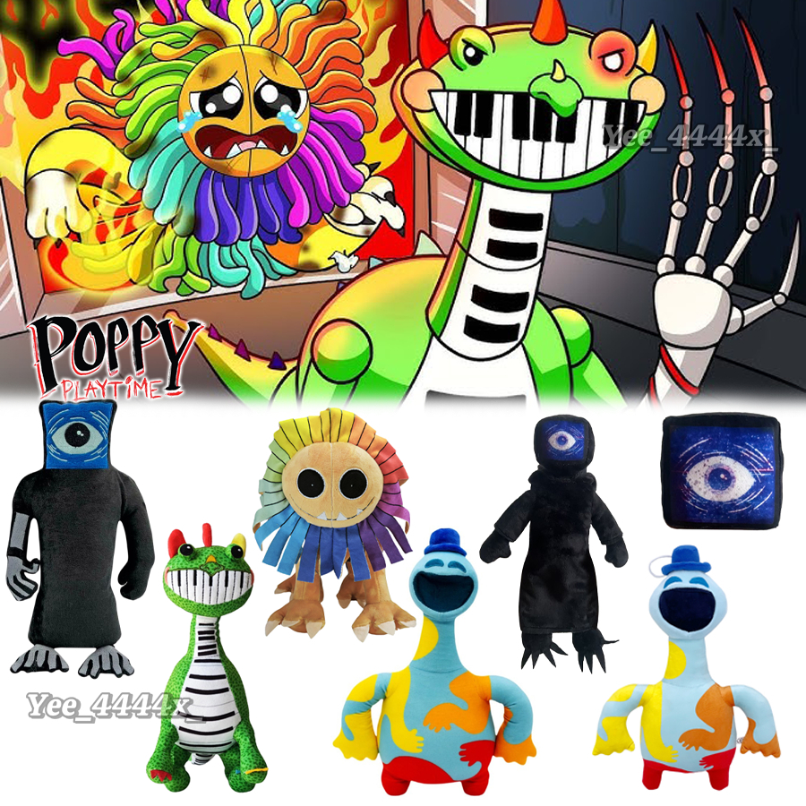 Nightmare Critters Poppy Playtime Chapter 4 Doey Pianosaurus Plush ...
