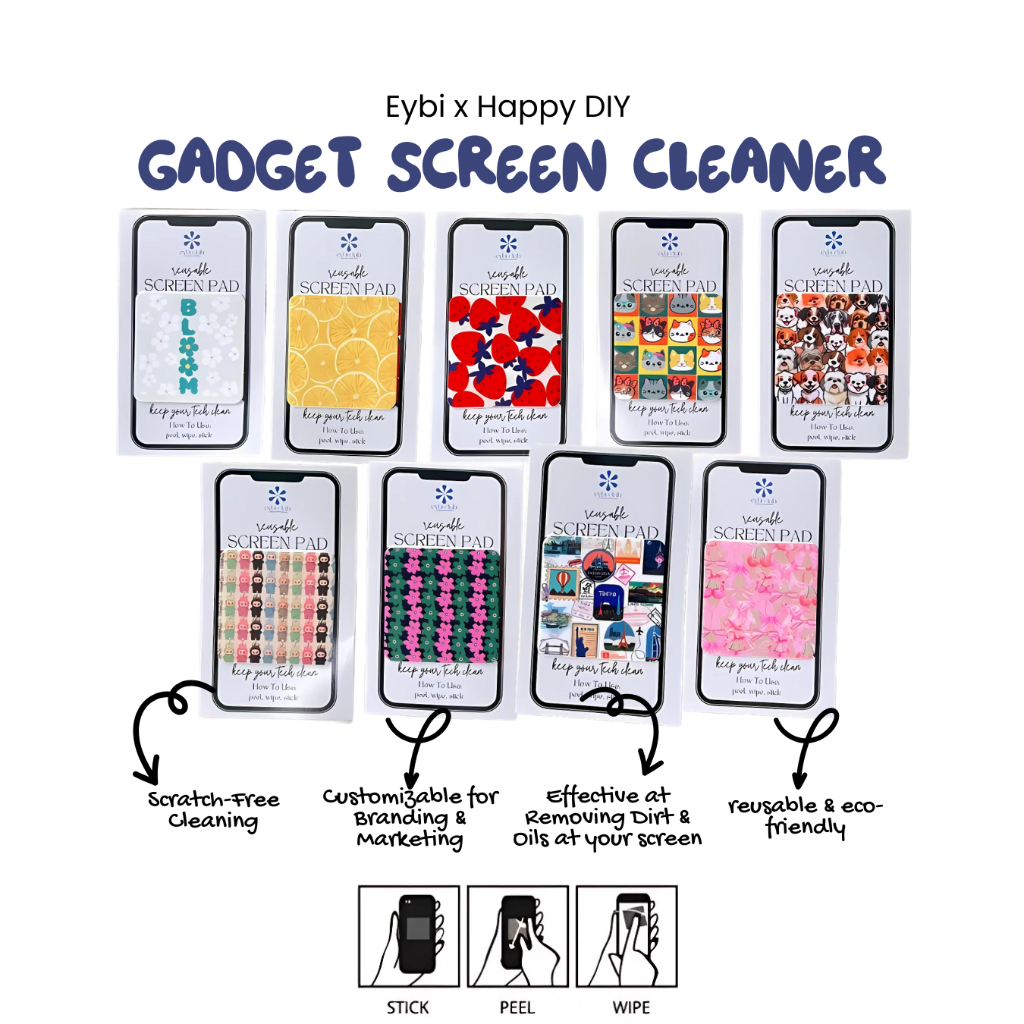 Microfiber Gadget Screen Cleaner | WE ALSO ACCEPT CUSTOMIZED DESIGN ...