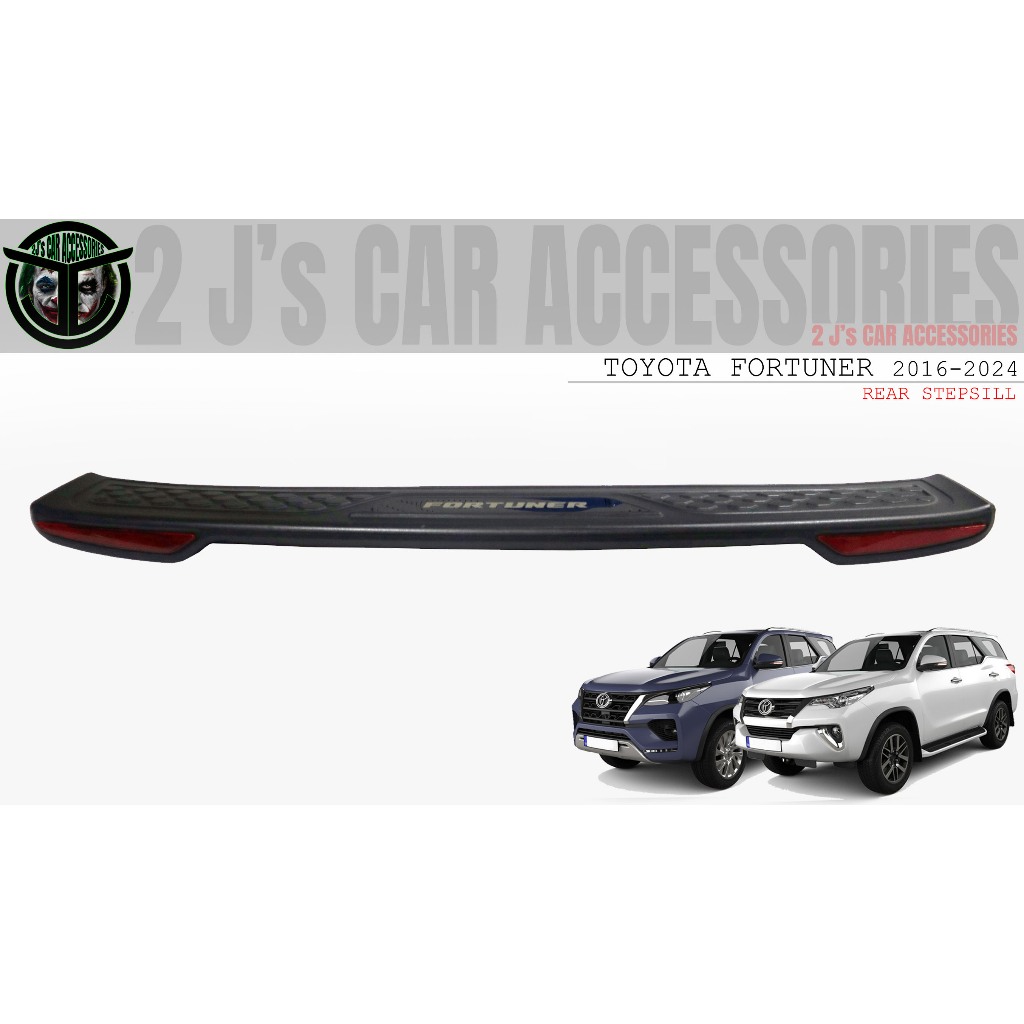TOYOTA FORTUNER 2016 TO 2025 REAR STEP SILL / REAR BUMPER STEPSILL WITH ...