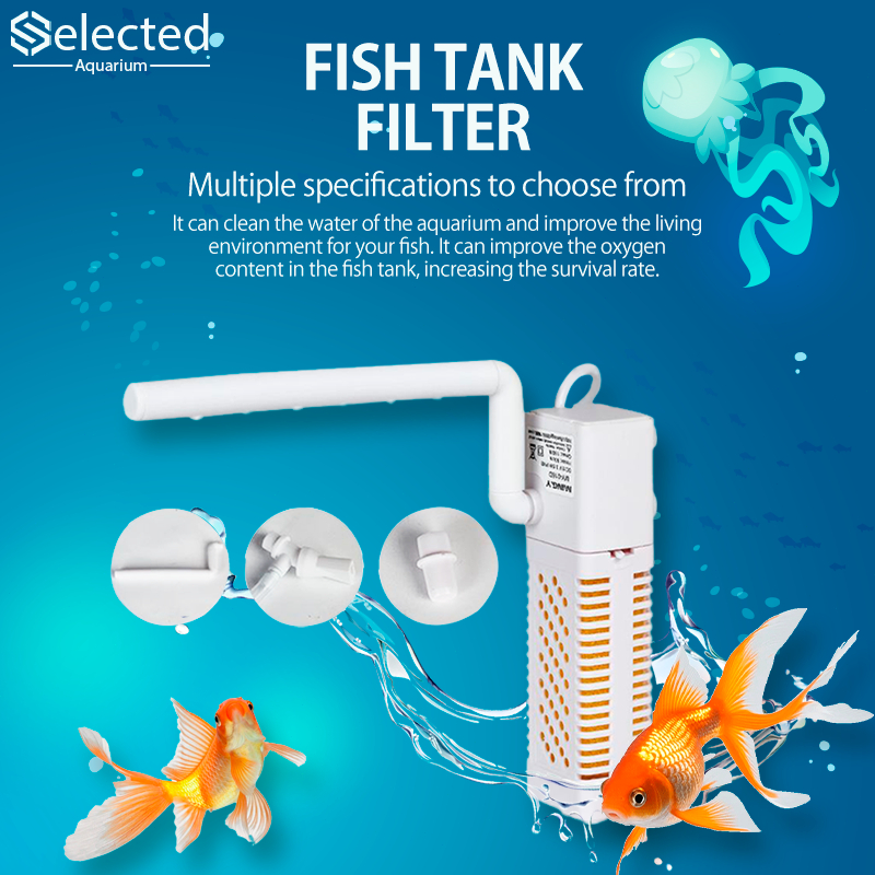 Mini Filter Aquarium External Filter Small Pneumatic Mute Submersible ...