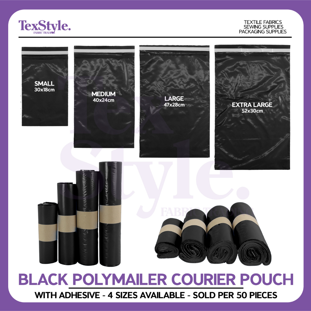 Textstyle Polymailer Courier Pouch Shipping Pouch Plastic Pouch S M L ...
