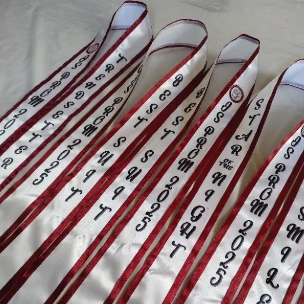 Customized White Sash for Pageants with Ribbon Lining | Shopee Philippines