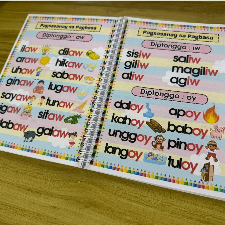 Filipino Reading ABAKADA Pagsasanay sa Pagbasa for kids Textbook | A5 ...