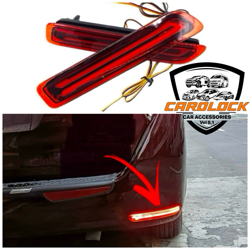 Toyota Innova 2016 - 2025 Rear Bumper Reflector with Light | Shopee ...