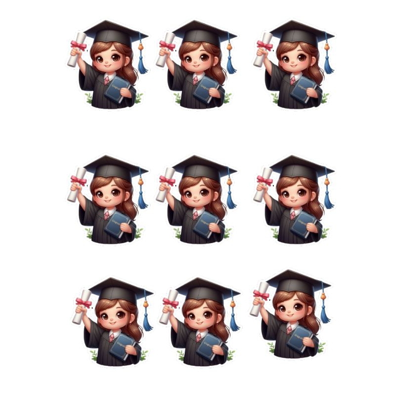 printed graduation topper for cake and bouquet graduation logo | Shopee ...