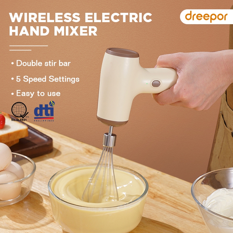 Rechargeable Egg Beater Multifunctional Mini Electric Hand Mixer Hand  Blender Kitchen Handheld