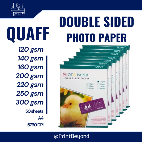 QUAFF Double Sided Glossy Photo Paper 120gsm/140gsm/160gsm/200gsm ...