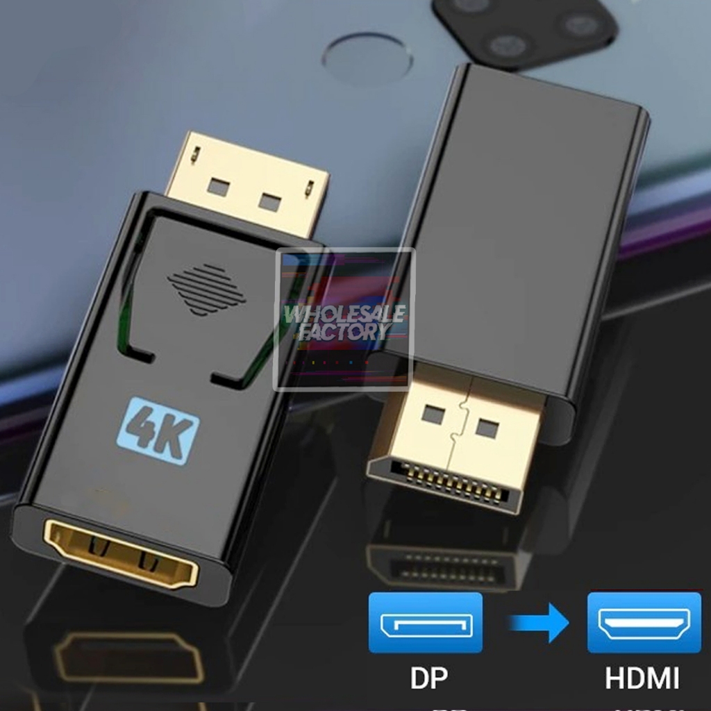 Display Port to HDMI Adapter 1080P 60Hz HD Display Port Male to HDMI ...