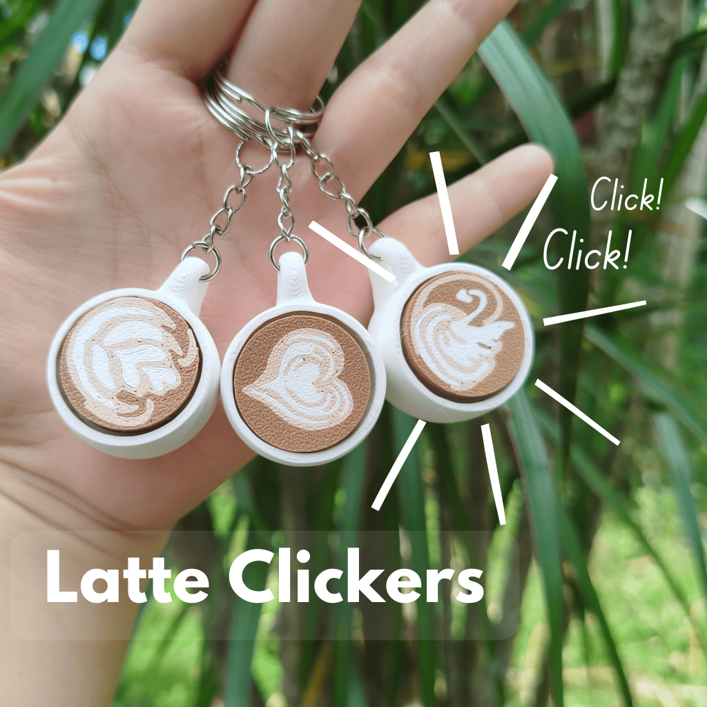 Latte Clickers, Fidget toy, Latte Keychain | Shopee Philippines