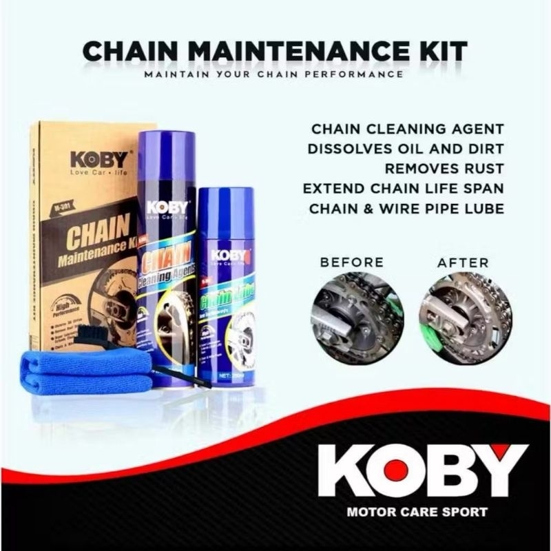 KOBY CHAIN MAINTENANCE KIT M-301 CHAIN CLEANER (WY019YA). | Shopee ...