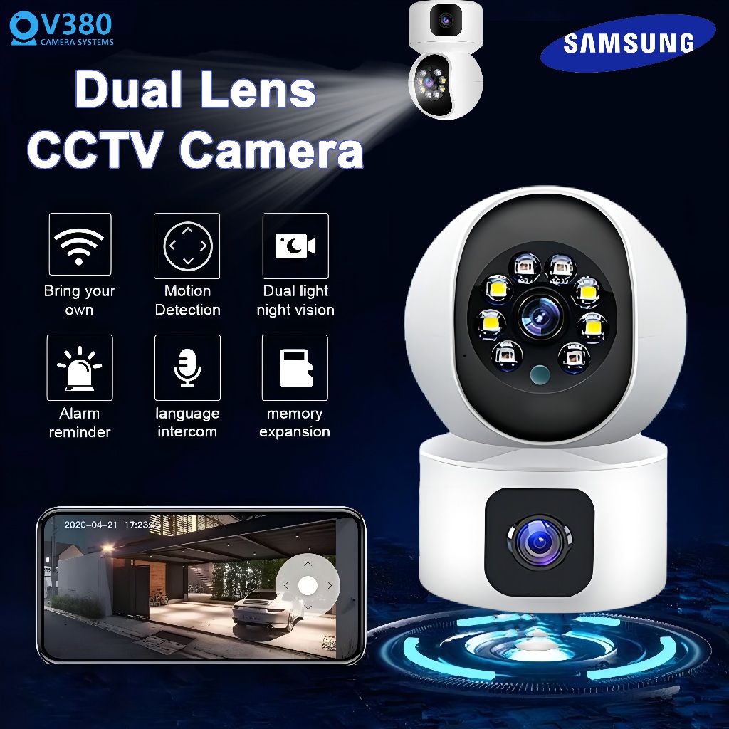 BUY 1 TAKE 1 2K HD V380 Pro CCTV Camera Connect Cellphone Night Vision ...