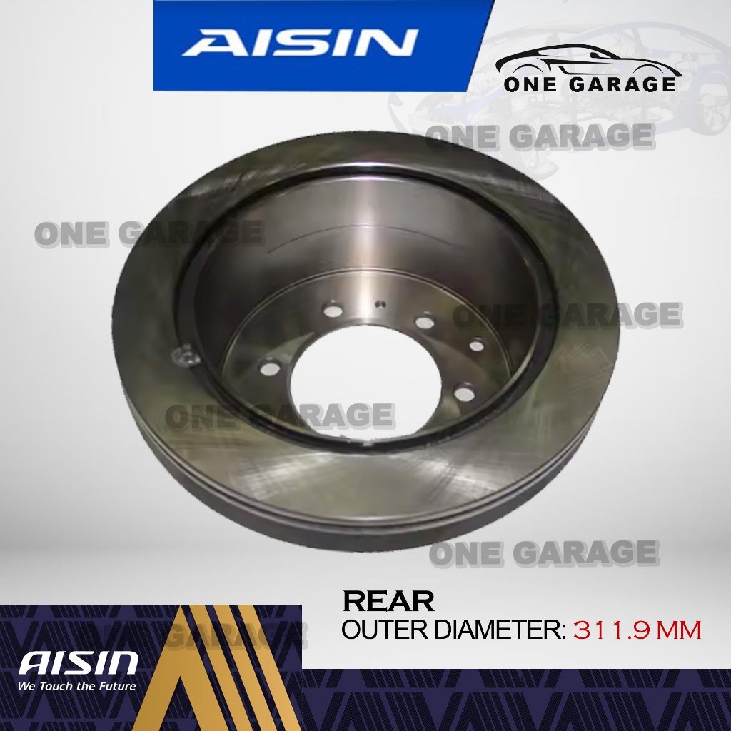AISIN Brake Disc Rotor REAR For TOYOTA LAND CRUISER FZJ80 / HZJ80 (1990 ...