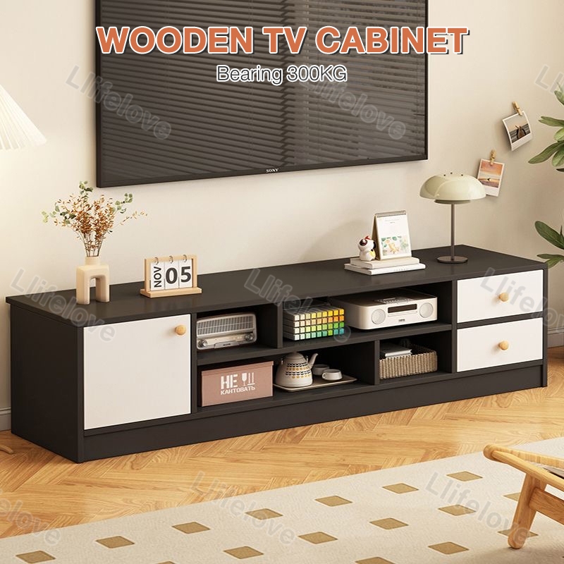 TV Rack Stand Cabinet TV Rack Wooden TV Cabinet For Living Room Floor ...