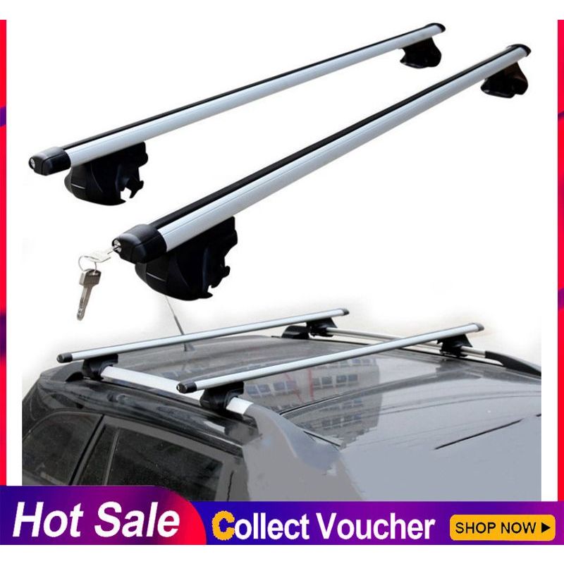 （Local seller+COD) 2PC 1.2M Universal Gutterless Crossbar for all types ...