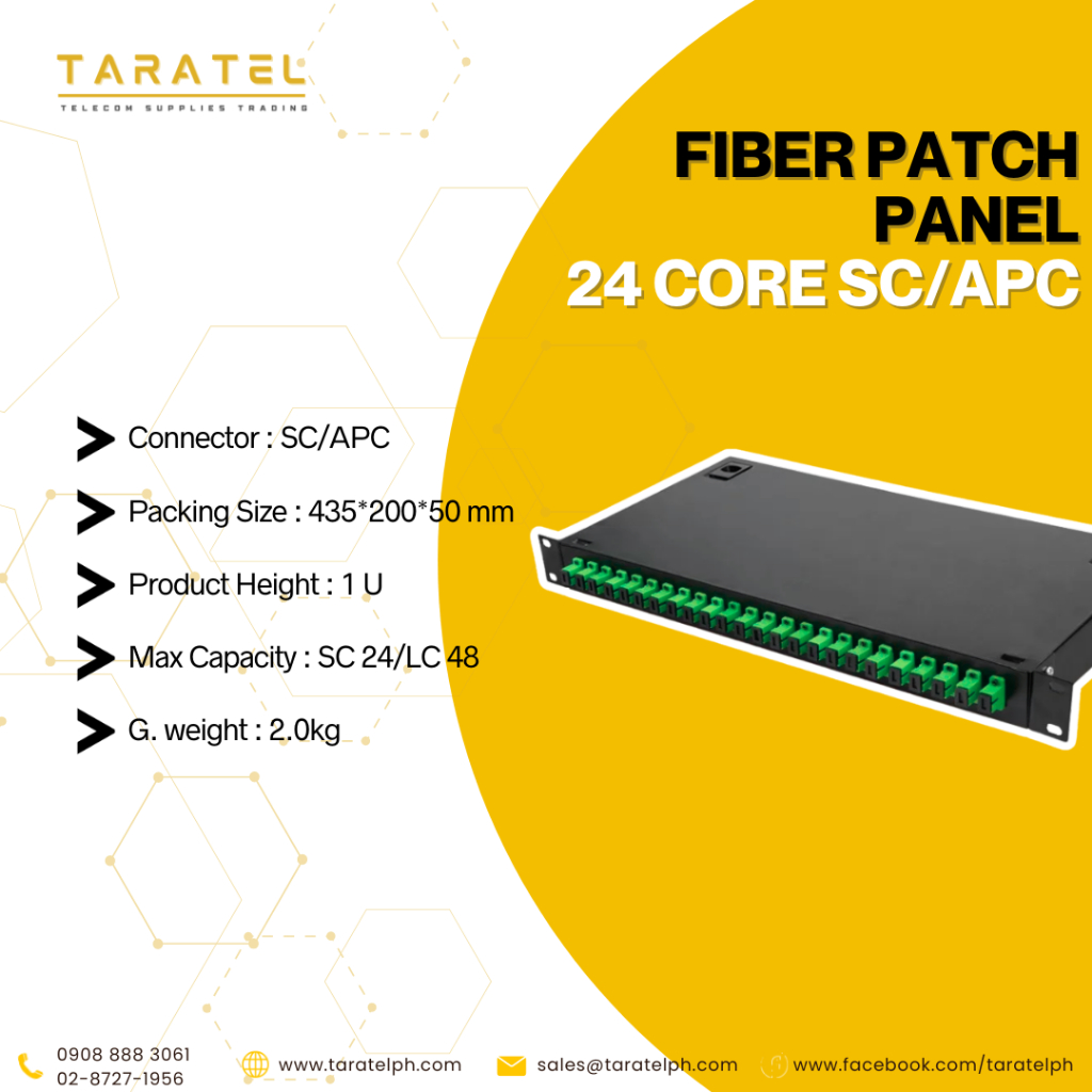 24P Core SC/APC Fiber Patch Panel | Shopee Philippines