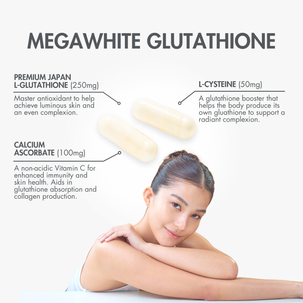 VITAPACK Megawhite Glutathione Whitening Set of 3 Boxes (60cap)