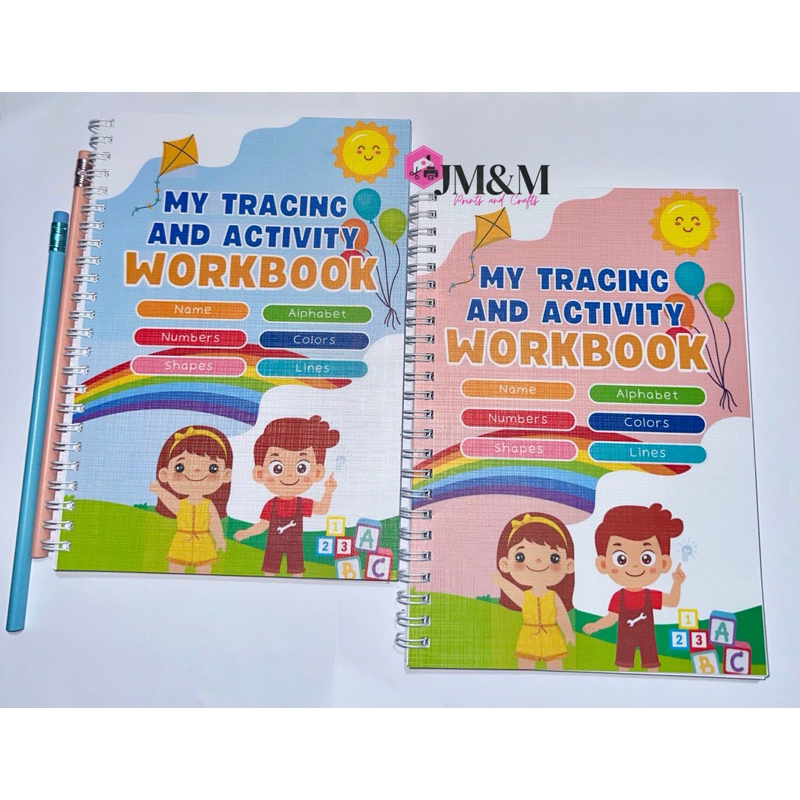 TRACING AND ACTIVITY WORKBOOK A5size 75pages | Shopee Philippines
