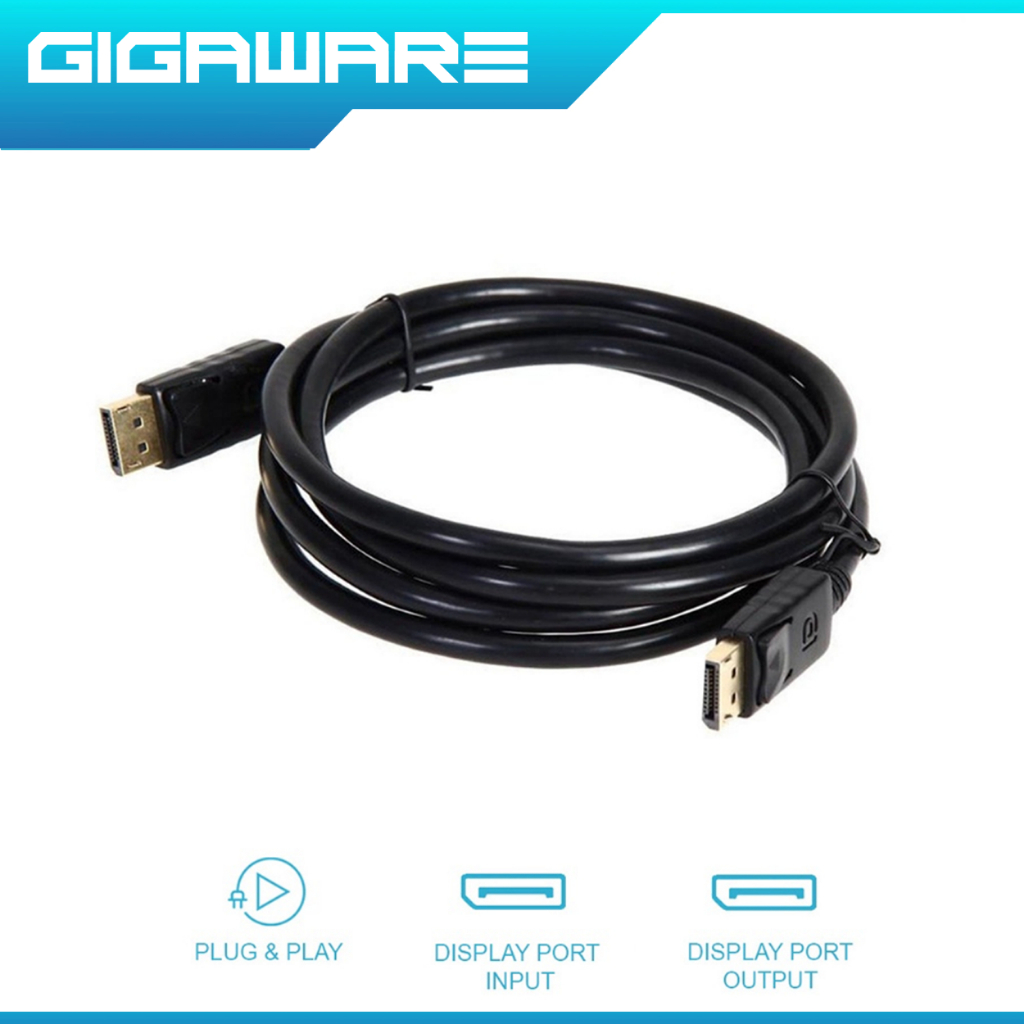 Gigaware DP to DP Adapter Lightning Cable 1.8m DisplayPort to ...