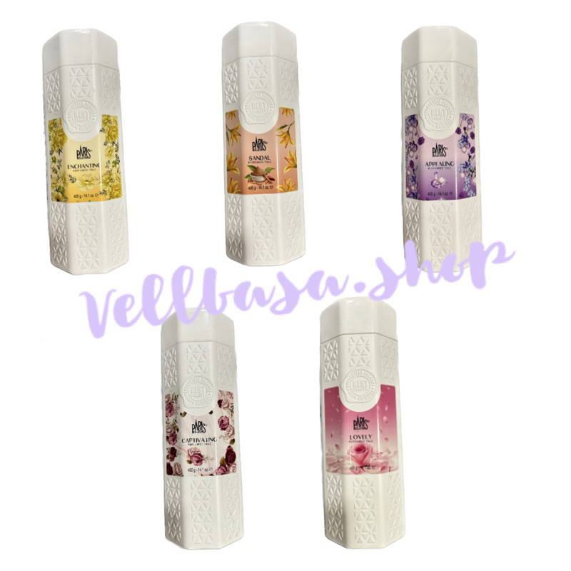 Paris Collection Perfumed Talc Powder 400g | Shopee Philippines