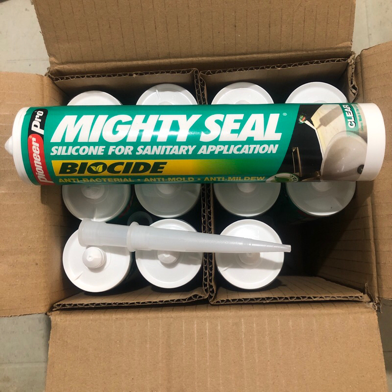 Pioneer Mighty Seal Biocide Silicone Sealant 300ml Cartridge | Shopee ...