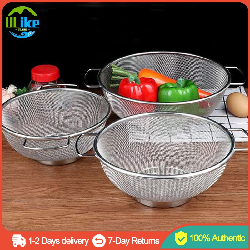 Grade Stainless Steel Strainer Bowl Ultra-Fine Mesh Colander for Pasta ...