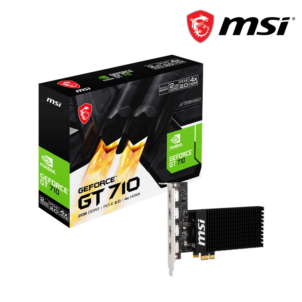 MSI GeForce GT 710 2GD3H 4HDMI Graphics Card - 2GB DDR3 | Shopee ...