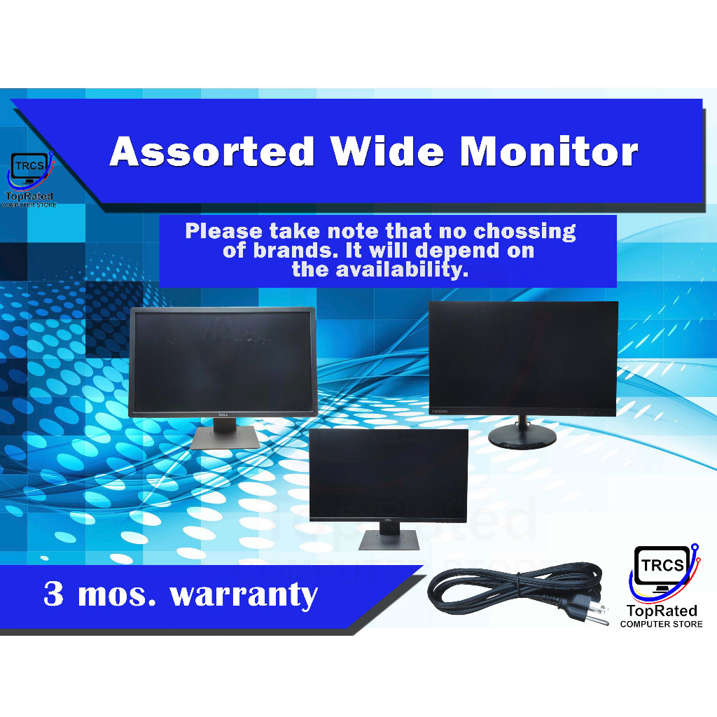 Branded LED Computer Desktop Monitor Wide Frameless Monitor (Used ...