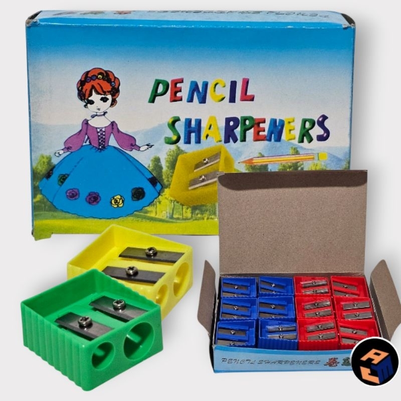 Plastic Double Pencil Sharpener Box of 24 Pieces | Shopee Philippines