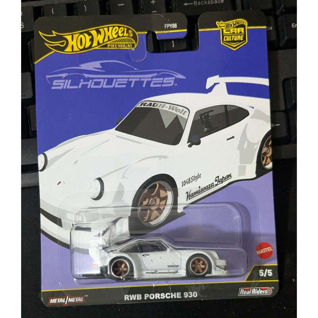 Hot Wheels Premium 2025 Car Culture Silhouettes RWB Porsche 930 White ...