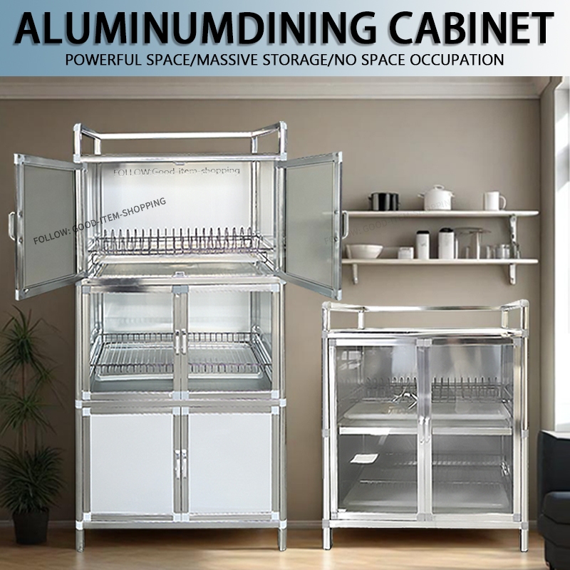 3 layer Aluminum dining cabinet Kitchen Storage Rack Storage Rack ...
