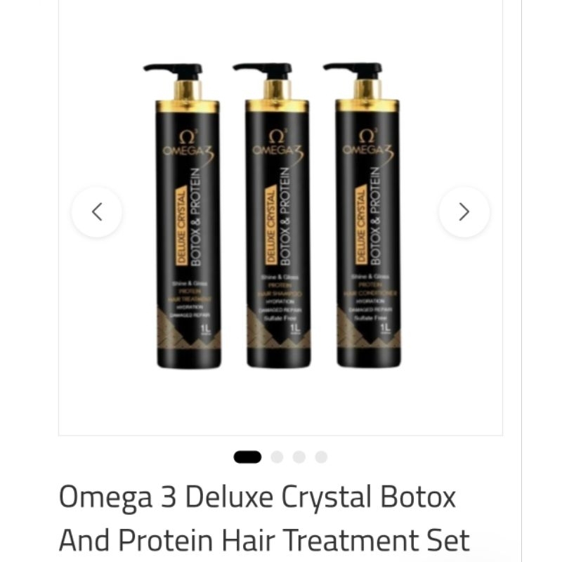 Omega 3 Deluxe Crystal Botox And Protein Hair Treatment Set | Shopee ...