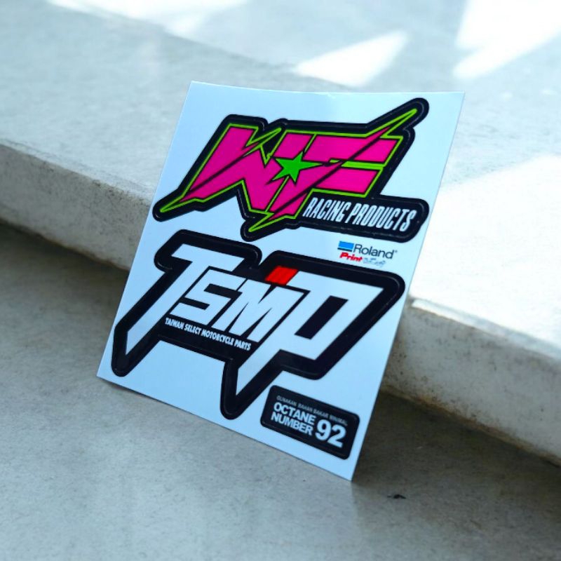 TSMP n WF Racing Sticker Set | Waterproof Scratchproof Vinyl Sticker ...