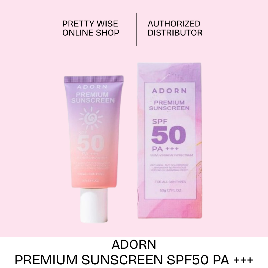 ADORN Premium Sunscreen SPF50 PA+++ Lightweight Matte Finish For All ...