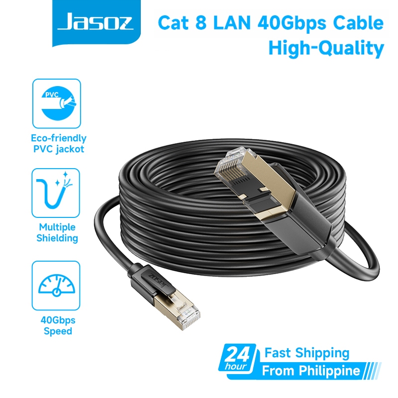 RedStar24 100m CAT 8 Network Cable Installation Cable CAT8.1 Ethernet LAN Halogen-Free CAT8 Cable Network Pull Data Cable Up To 40Gbps Transfer Rate