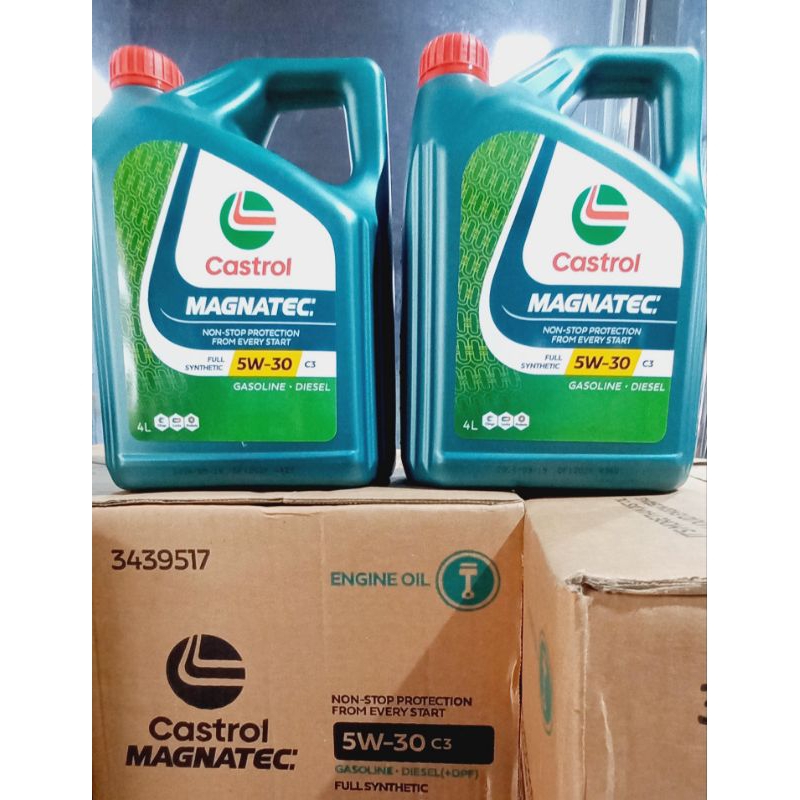 CASTROL MAGNATEC 5W-40 / 5W-30 Fully Synthetic Engine Oil 4 Liters ...